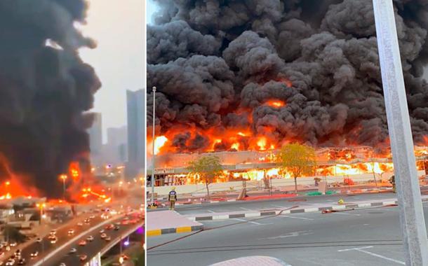 Mercado em Ajman, Emirados Árabes Unidos