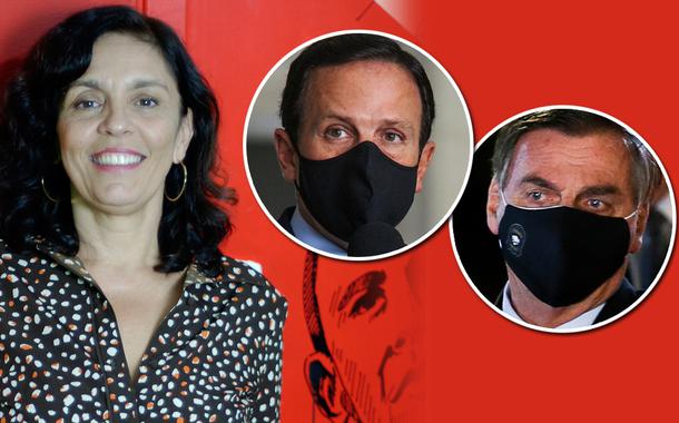 Cynara Menezes, João Doria e Jair Bolsonaro