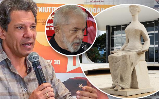 Fernando Haddad, Lula e fachada do STF