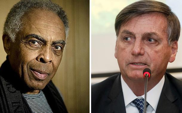 Gilberto Gil e Jair Bolsonaro