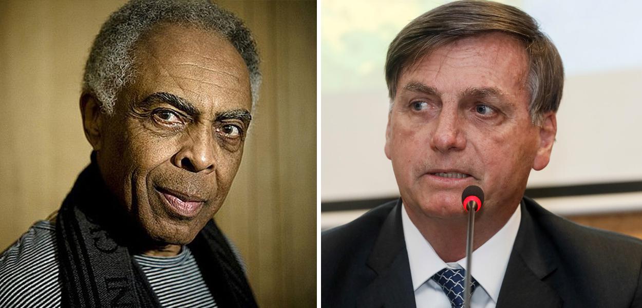 Gilberto Gil e Jair Bolsonaro