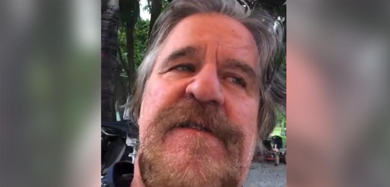 Ricardo Roriz em vídeo que compartilhou na Lagoa Rodrigo de Freitas