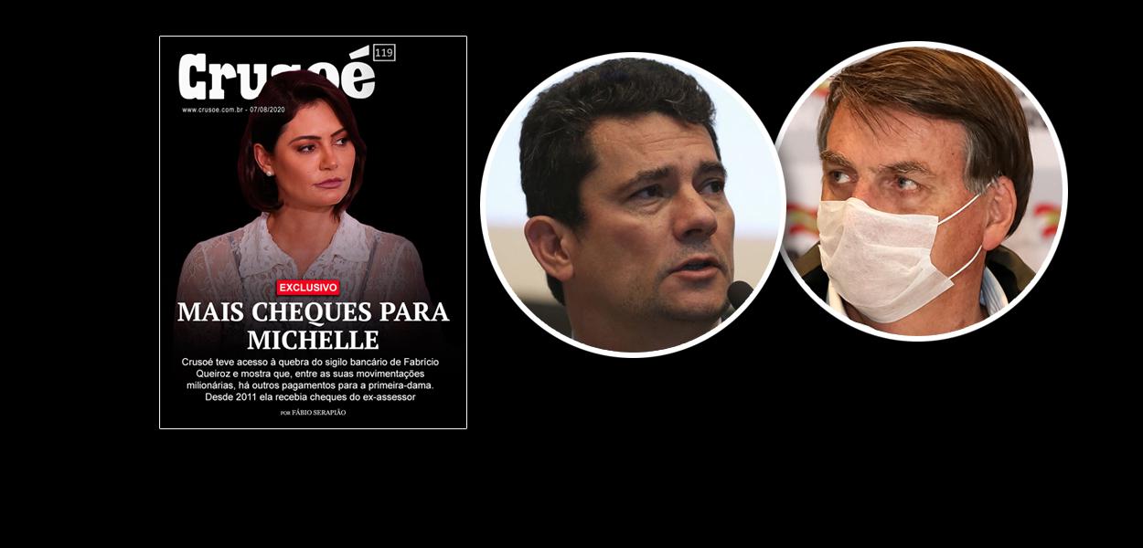 Capa da Crusoé, Sérgio Moro e Jair Bolsonaro