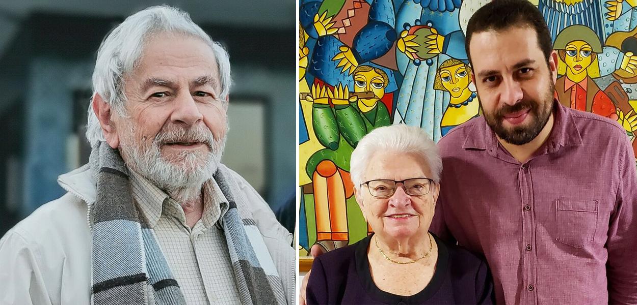 Raduan Nassar, Luiza Erundina e Guilherme Boulos