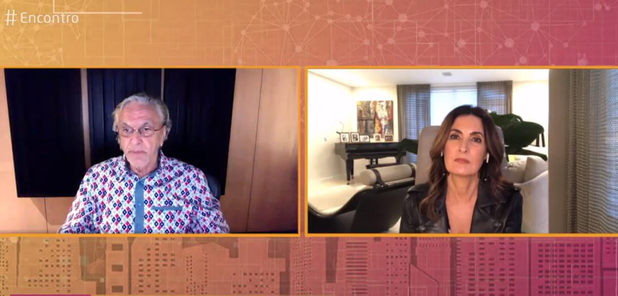 Caetano Veloso e Fátima Bernardes