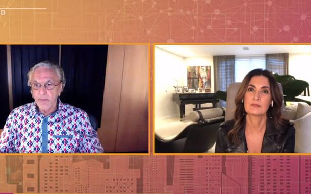 Caetano Veloso e Fátima Bernardes