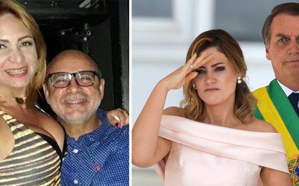 Márcia Aguiar, Fabrício Queiroz, Michelle Bolsonaro e Jair Bolsonaro