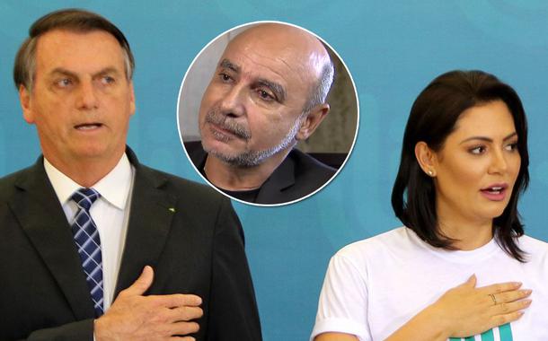 Jair Bolsonaro, Michelle Bolsonaro e Fabrício Queiroz