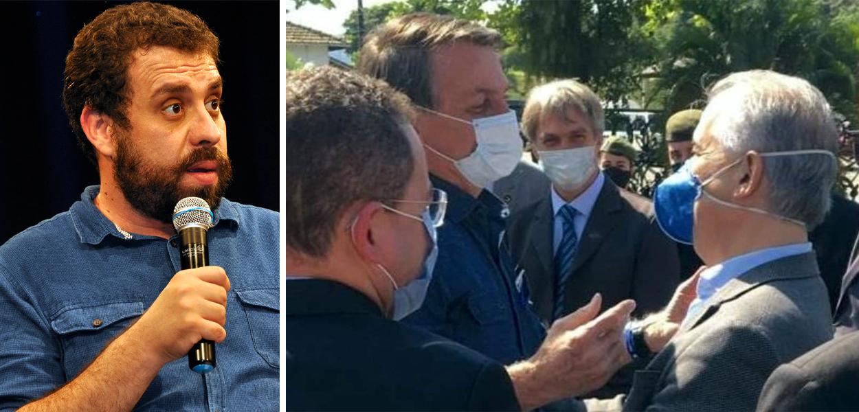 Guilherme Boulos, Jair Bolsonaro e Márcio França