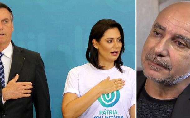 Jair Bolsonaro, Michelle Bolsonaro e Fabrício Queiroz