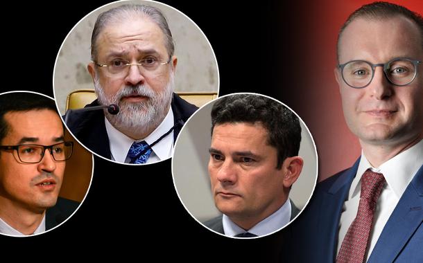 Deltan Dallagnol, Augusto Aras, Sergio Moro e Cristiano Zanin