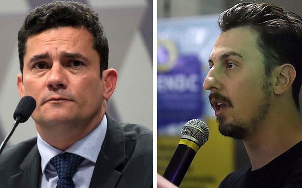 Sergio Moro (à esq.) e Leandro Demori