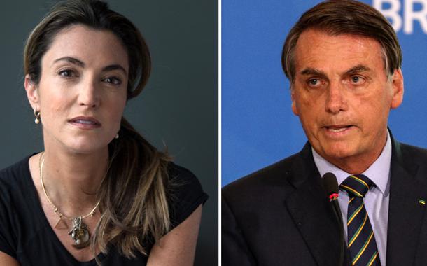 Patrícia Campos Mello e Jair Bolsonaro