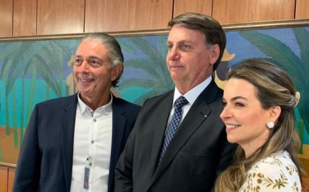 Afrânio Barreira, Jair Bolsonaro e Daniela Barreira