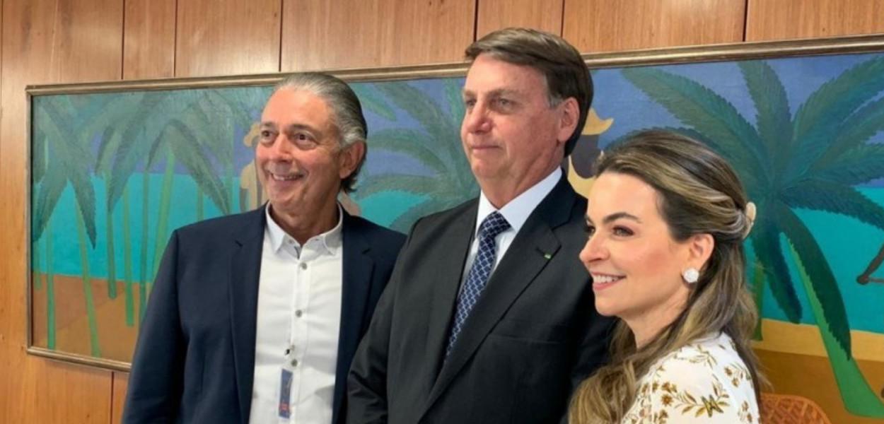 Afrânio Barreira, Jair Bolsonaro e Daniela Barreira