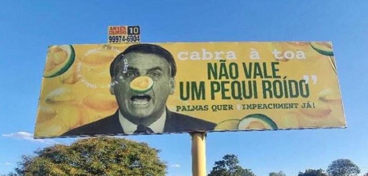 Outdoor com Bolsonaro