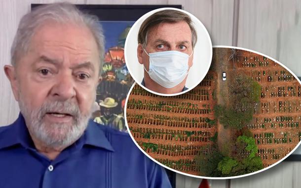 Lula, Jair Bolsonaro e cemitério em São Paulo