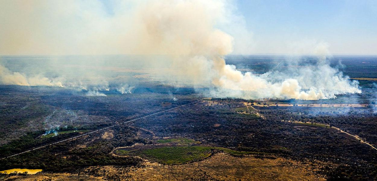 Ação humana provocou incêndio no Mato Grosso