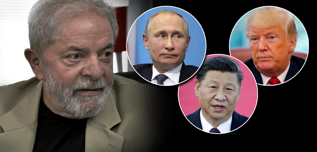 Lula, Vladimir Putin, Xi Jinping e Donald Trump