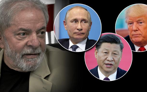 Lula, Vladimir Putin, Xi Jinping e Donald Trump