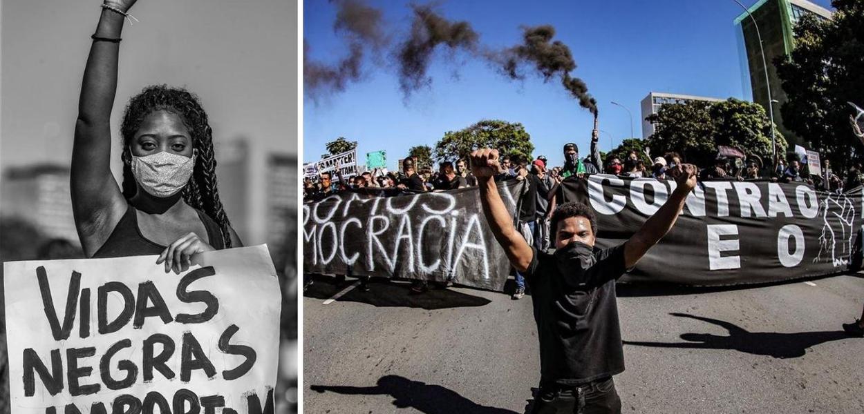 Jovens protestam em Brasília