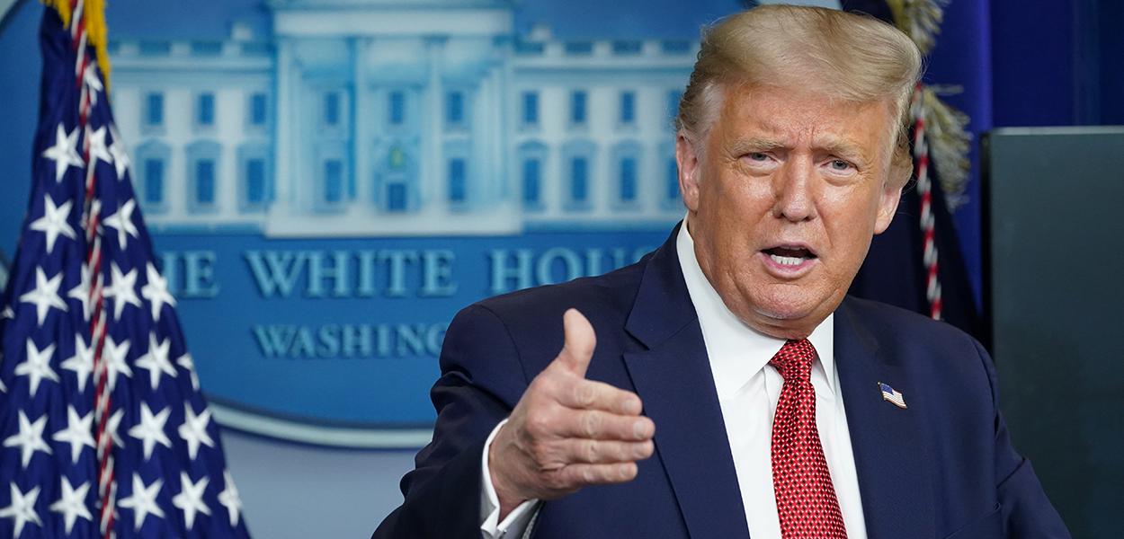 Presidente dos EUA, Donald Trump, na Casa Branca