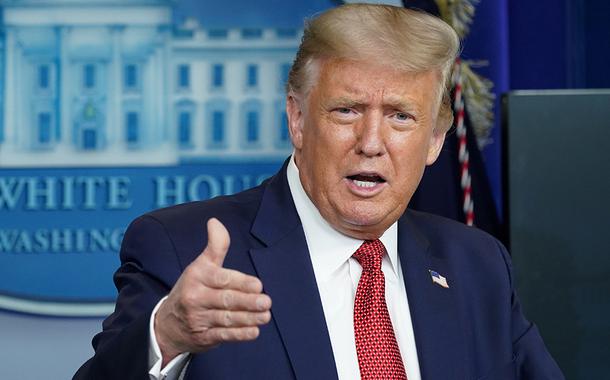 Presidente dos EUA, Donald Trump, na Casa Branca