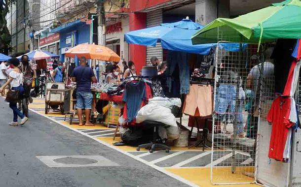 Salvador – Ambulantes ganham novos espaços na Avenida Sete de Setembro 12 de agosto de 2020