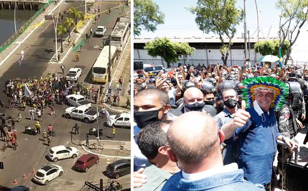 Bolsonaro é recebido com fracasso de público em Belém.