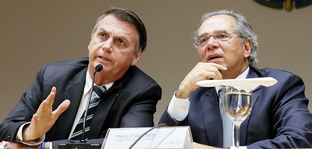 Jair Bolsonaro e Paulo Guedes