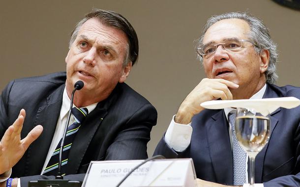 Jair Bolsonaro e Paulo Guedes