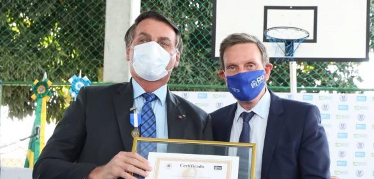 Jair Bolsonaro e Marcelo Crivella
