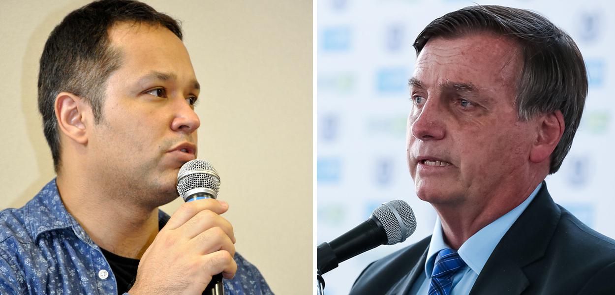 Leonardo Stoppa e Jair Bolsonaro