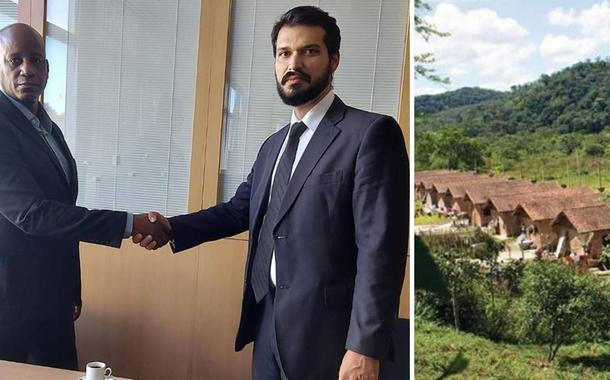 Sérgio Camargo, presidente da Fundação Palmares, e Victor Hugo Diogo Barboza