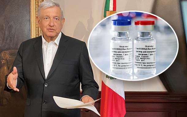 Andrés Obrador e vacina russa