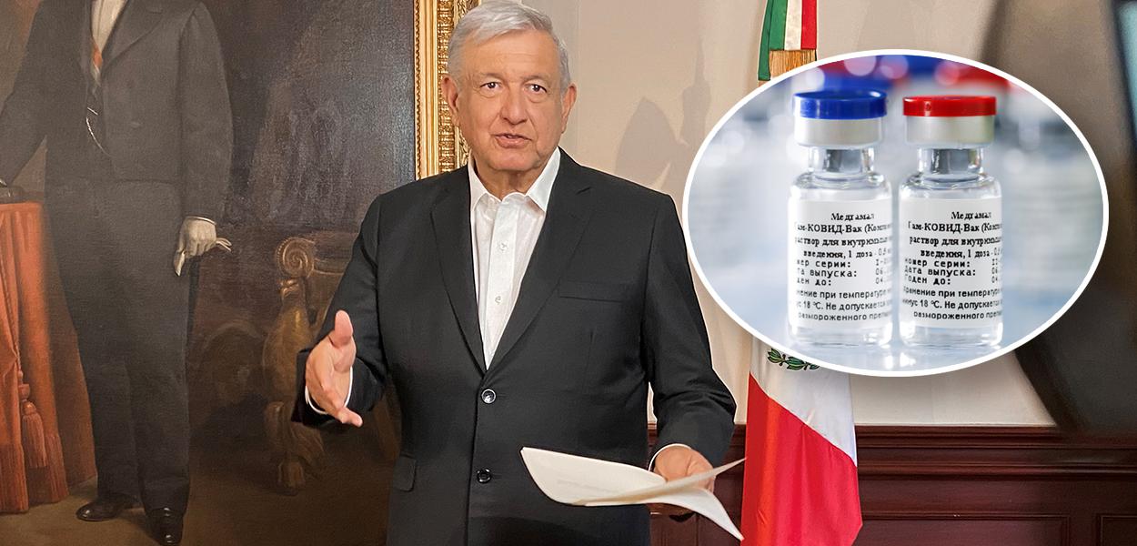 Andrés Obrador e vacina russa