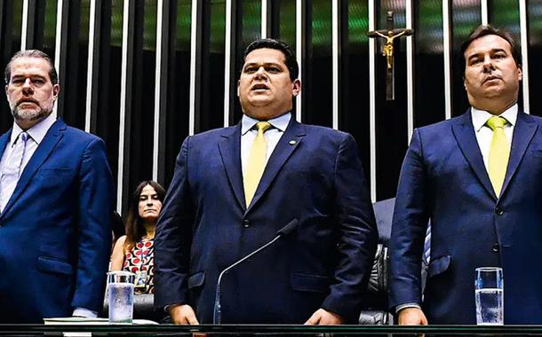 Dias Toffoli, Davi Alcolumbre e Rodrigo Maia