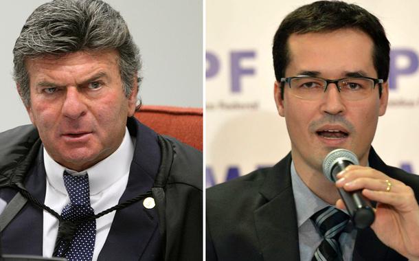 Ministro do STF Luiz Fux e Deltan Dallagnol