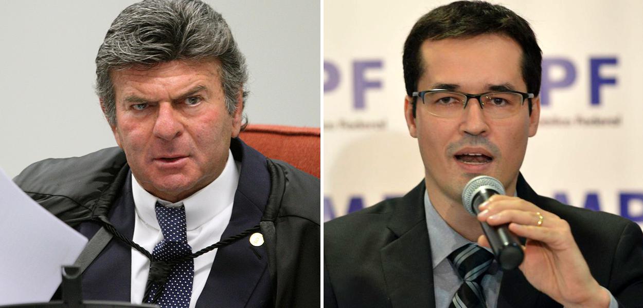 Ministro do STF Luiz Fux e Deltan Dallagnol