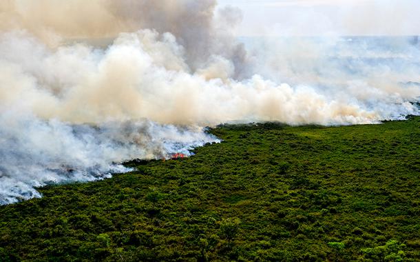 Lançamento da Operação Pantanal 2 para combate ao incêndio na região 17 de agosto de 2020