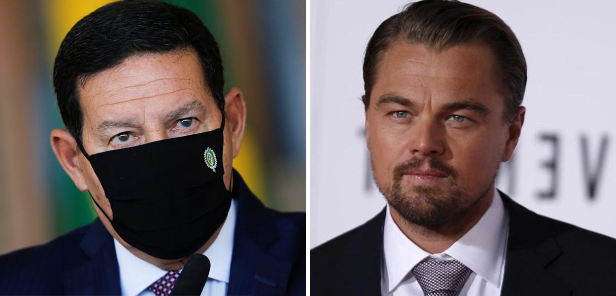 Hamilton Mourão e Leonardo DiCaprio