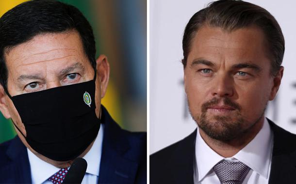 Hamilton Mourão e Leonardo DiCaprio