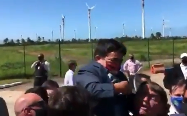 Jair Bolsonaro em campanha antecipada em Sergipe