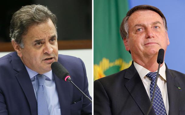 Aécio Neves e Jair Bolsonaro