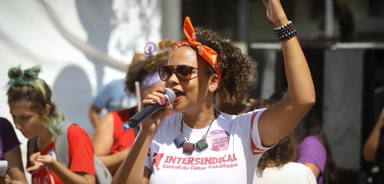 Protesto da intersindical em Campinas