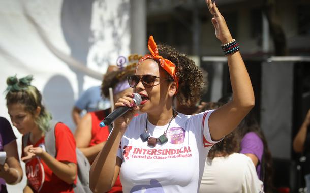 Protesto da intersindical em Campinas