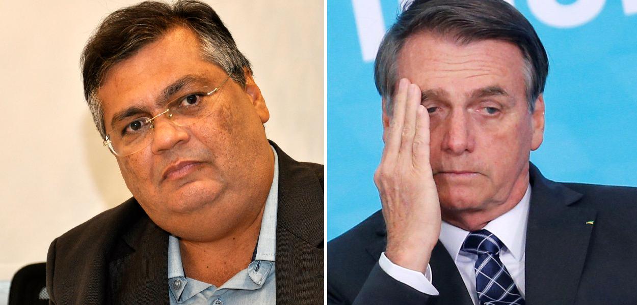 Flávio Dino e Jair Bolsonaro