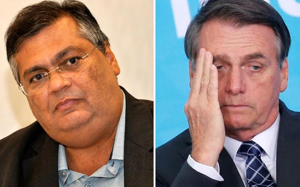 Flávio Dino e Jair Bolsonaro