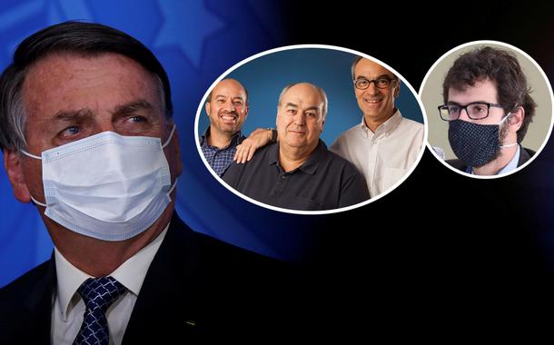 Jair Bolsonaro, irmãos Marinho e Daniel Gullino