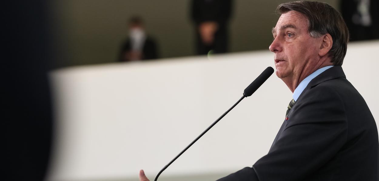 Jair Bolsonaro, durante o encontro “Brasil Vencendo a COVID-19”